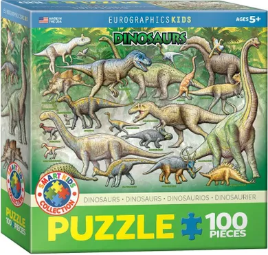 Eurographics, Smartkids, Dinosaurs, puzzle, 100 elementów