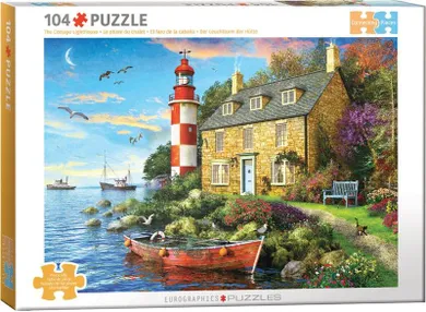 Eurographics, The Cottage Lighthouse by Dominic Davison, puzzle, 104 elementy