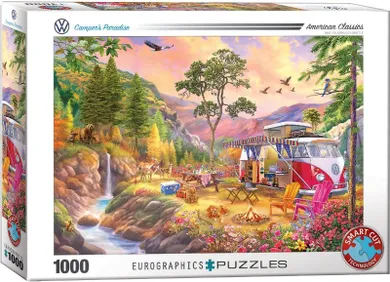 Eurographics, Volkswagen Bus Camper's Paradise, puzzle, 1000 elementów