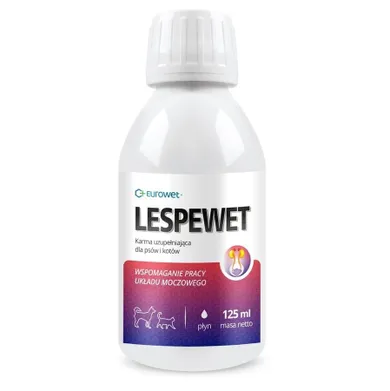 Eurowet, Lespewet, wsparcie układu moczowego dla psa i kota, 125 ml