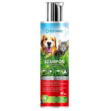 Eurowet, szampon łagodzący podrażnienia, dla psa i kota, 200 ml