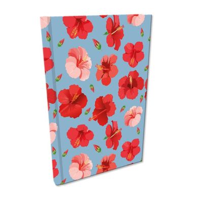 EV-Corp, Soft Touch, notes, A5, kratka, Hibiskusy w jeansie