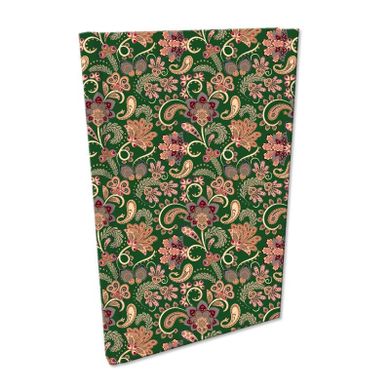 EV-Corp, Soft Touch, notes A5, kratka, Paisley, Kwiaty Green, 1 szt.