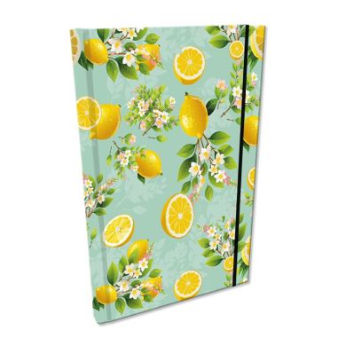 EV-Corp, Soft Touch, notes z gumką, A5, kratka, Cytrusowe Kwiaty