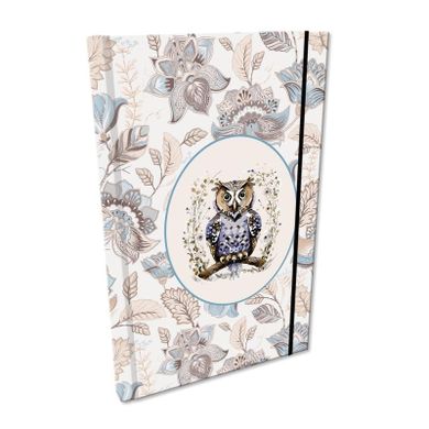 EV-Corp, Soft Touch, notes z gumką, A5, kratka, Sowa