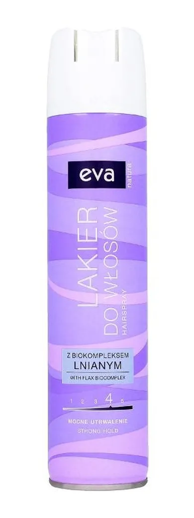 Eva Natura, lakier do włosów mocne utrwalenie, 250 ml