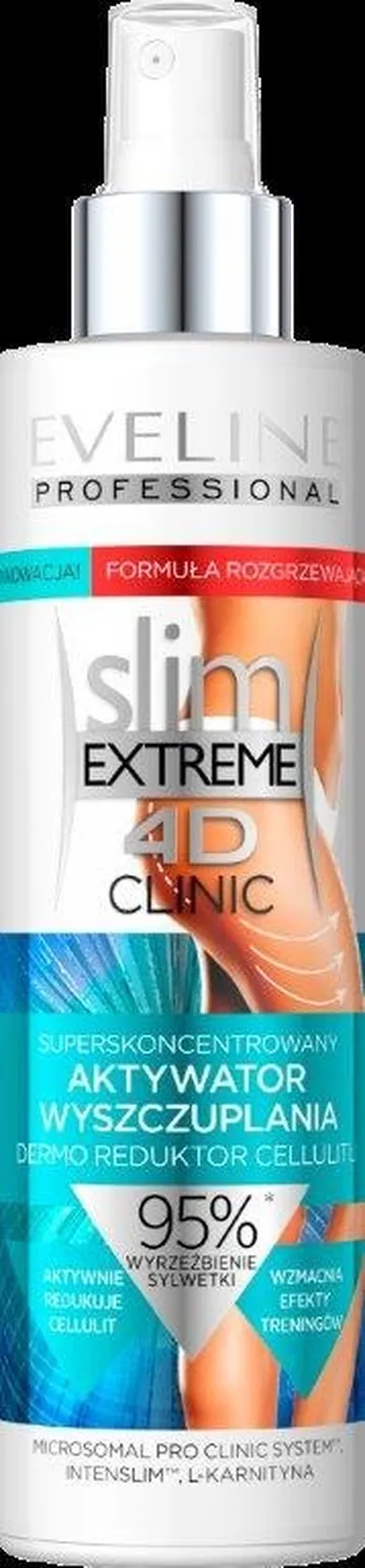 Eveline, 4D slim EXTREME Clinic, superskoncentrowany aktywator wyszczuplania, 200 ml