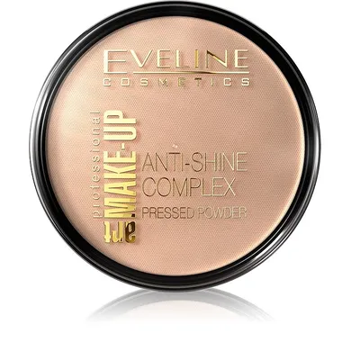 Eveline, Art Make-Up, matujący puder mineralny z jedwabiem, 34 Medium Beige, 14 g