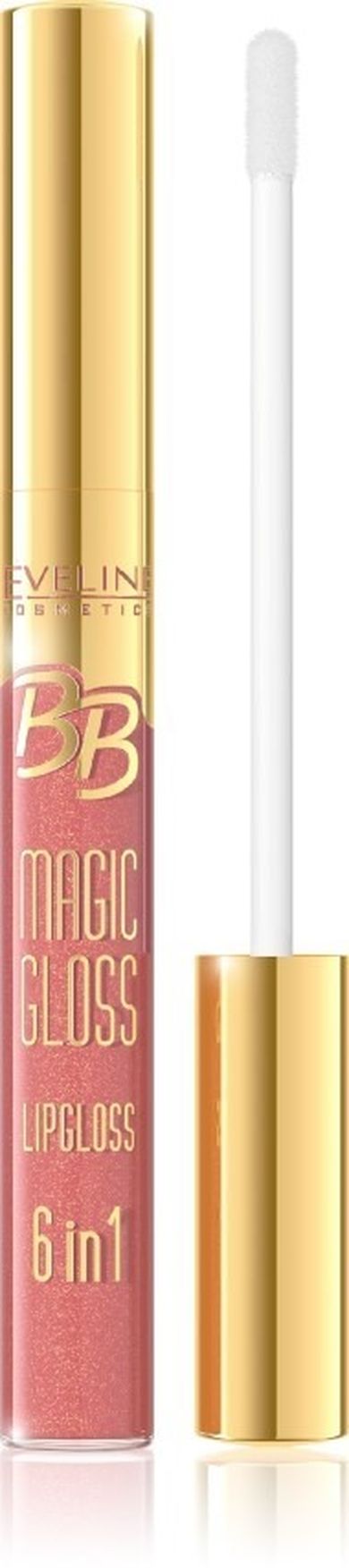 Eveline, BB Magic Gloss, błyszczyk, 6w1, nr 102, 9 ml