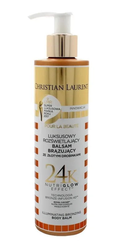 Eveline, Christian Laurent, luksusowy rozświetlający balsam brązujący, 200 ml