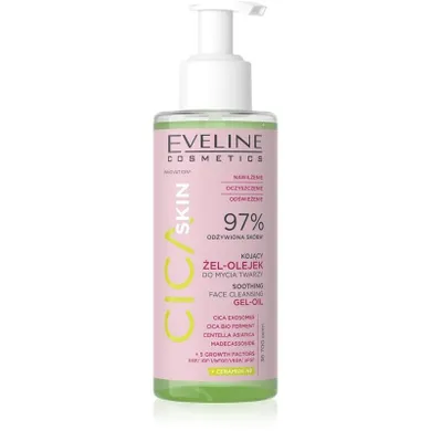 Eveline, Cica Skin, kojący żel-olejek do mycia twarzy, 145 ml