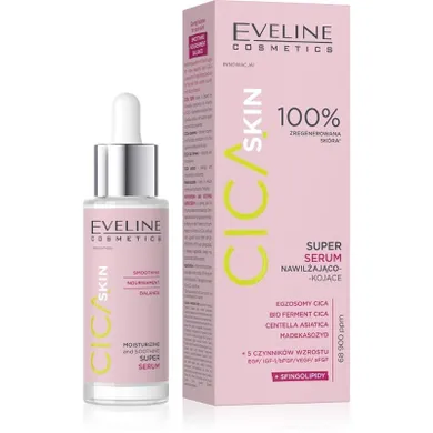 Eveline, Cica Skin, super serum nawilżająco - kojące do twarzy, 30 ml
