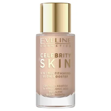 Eveline Cosmetics, Celebrity Skin Glow Booster, wielofunkcyjna baza do twarzy, 01W Universal Vanilla, 30 ml