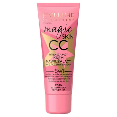 Eveline Cosmetics, Magic Skin CC, upiększający krem nawilżający na zaczerwienienia, 30 ml