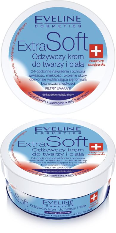 Eveline, Extra Soft, krem do twarzy i ciała, 200 ml