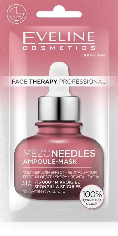 Eveline, Face Therapy Professional, maska-ampułka regenerująca mezoneedles, 8 ml