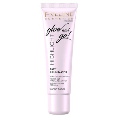 Eveline, Glow and Go, rozświetlacz do twarzy, Candy Glow, 20 ml