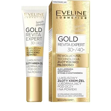 Eveline, Gold Revita Expert 30+ / 40+ krem-żel pod oczy, 15 ml