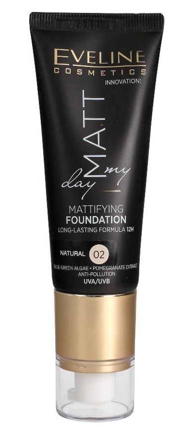 Eveline, Matt My Day, podkład matujący, Natural, nr 02, 40 ml