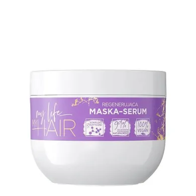 Eveline, My Life My Hair, regenerująca maska - serum do włosów suchych, matowych i łamliwych, 300 ml