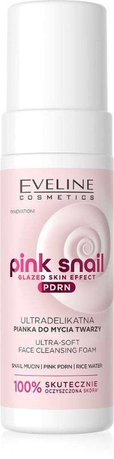 Eveline, Pink Snail, ultradelikatna pianka do mycia twarzy, 150 ml