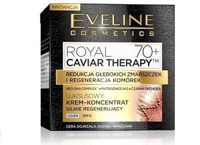 Eveline, Royal Caviar Therapy 70+ luksusowy krem na dzień, 50 ml