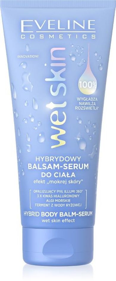 Eveline, Wet Skin, hybrydowy balsam-serum do ciała, efekt "mokrej skóry", 200 ml