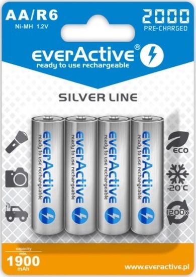 EverActive, akumulator, zestaw, EVHRL6-2000, 2000 mAh, Ni-MH, 4 szt.