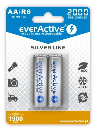 EverActive, akumulatorki AA 2000mAh, 2 szt.