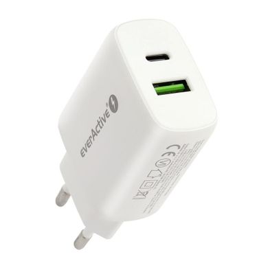 Everactive Ładowarka Sieciowa Z Gniazdem USB Qc3.0 Oraz USB-c Pd Pps 25w Sc-370q