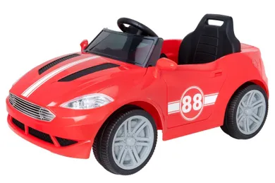 EVO, kabriolet, pojazd na akumulator, czerwony