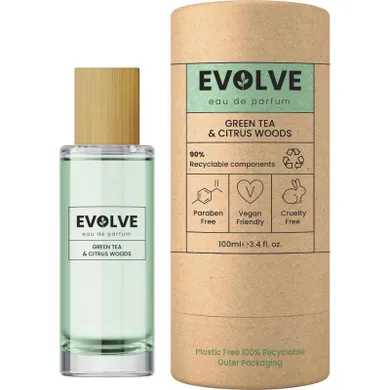 Evolve, green tea & citrus woods, woda perfumowana, 100 ml