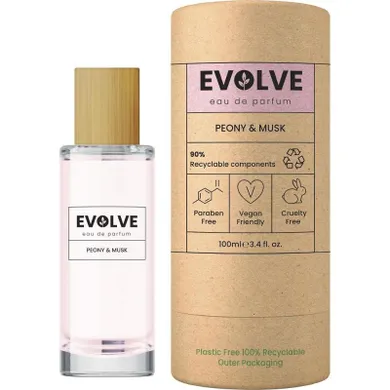 Evolve, peony & musk, woda perfumowana, 100 ml