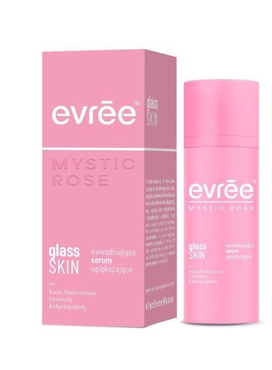 Evree, Mystic Rose Glass Skin, nawadniające serum upiększające, 30 ml