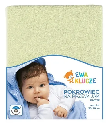 Ewa Klucze Eevi, pokrowiec na przewijak, frotte, zielony, 70-50 cm