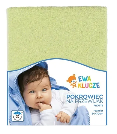 Ewa Klucze Eevi, pokrowiec na przewijak, frotte, zielony, 70-50 cm
