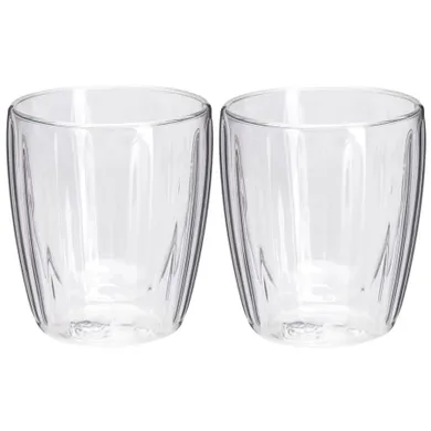 Excellent Electrics, szklanki termiczne, z podwójną ścianką, do kawy espresso, 120 ml, 2 szt.