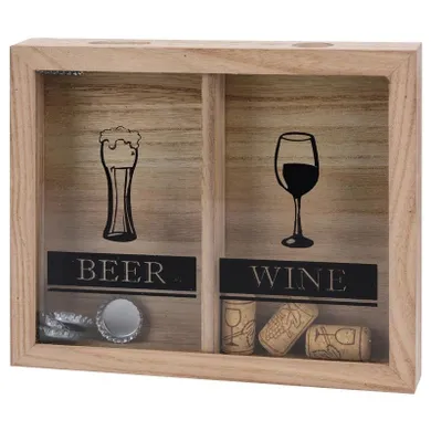 Excellent Houseware, pojemnik, pudełko na kapsle i korki do wina