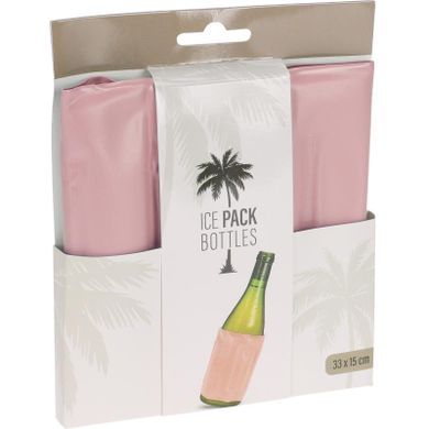 Excellent Houseware, rękaw chłodzący na butelki, tworzywo sztuczne, różowy