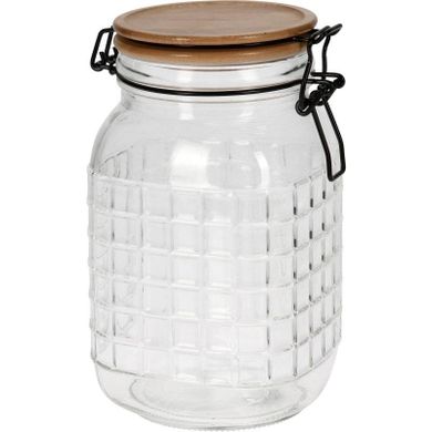 Excellent Houseware, słoik ozdobny z pokrywką, 1,6 l