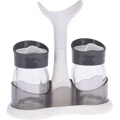 Excellent Houseware, Solniczka i pieprzniczka, 2 szklane pojemniczki, 80 ml