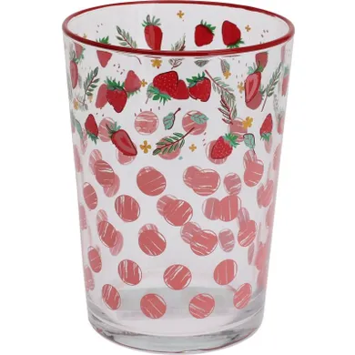 Excellent Houseware, szklanka, owocowy wzór, 510 ml