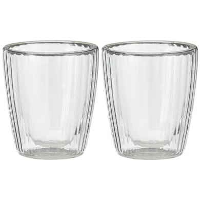 Excellent Houseware, szklanki termiczne z podwójną ścianką, do kawy i herbaty, 230 ml, 2 szt.