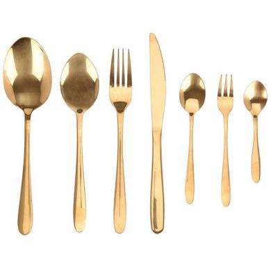 Excellent Houseware, sztućce złote, 39 elementów