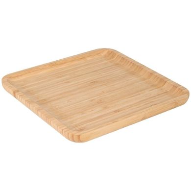 Excellent Houseware, taca do serwowania, drewniana, 25-25 cm