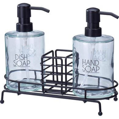 Excellent Houseware, Zovo, szklane dozowniki, 2 szt.