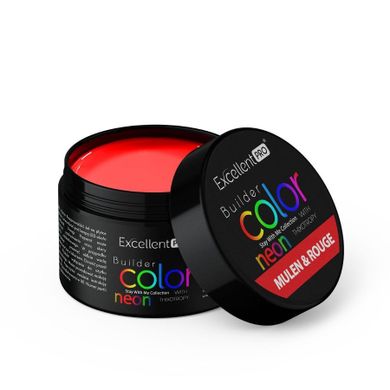 Excellent PRO, Builder Color Neon With Thixotropy, żel budujący, Mulen & Rouge, 15g