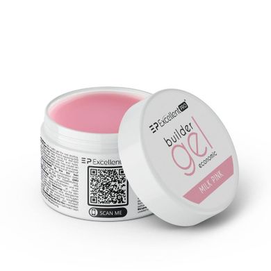 Excellent PRO, Builder Gel Economic, żel budujący, Milk Pink, 50g