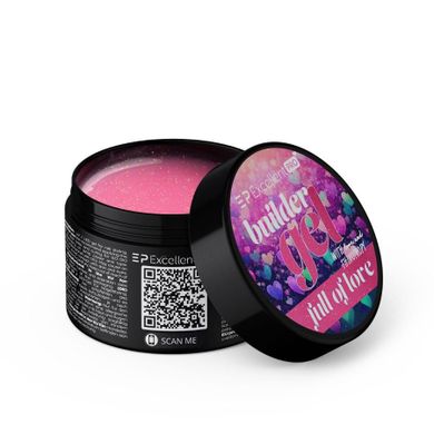 Excellent PRO, Builder Gel Thixotropy, With Effect, żel budujący, Full Of Love, 50g