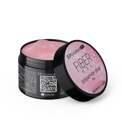 Excellent PRO, Fiber Gel Polyamide Plus, żel budujący, Romantic Glow, 15g